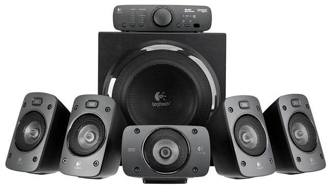 Logitech reproduktory Z906-Digital, 5.1, 500W, černé, dálkové ovládání, výborné basy, Subwoofer 165W