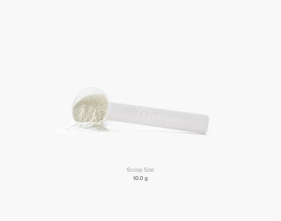 100% Collagen Hydrolysate scoop with powder