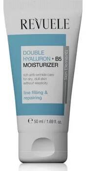 Pleťový krém Revuele Double Hyaluron + B5 Moisturizer hydratační a zvláčňující krém proti vráskám 50 ml