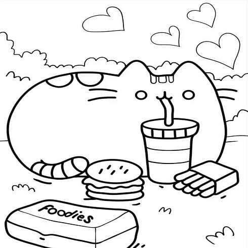 Pusheen omalovánky 45