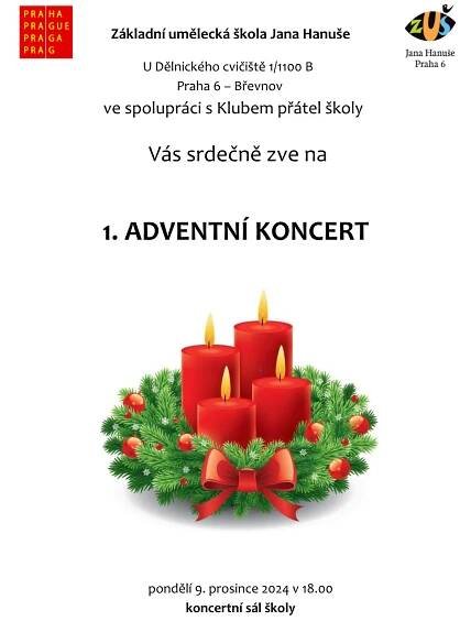 1. ADVENTNÍ koncert 9. prosince – program 