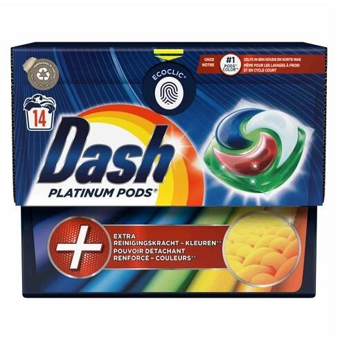 Dash kapsle na praní 14ks Platinum PODS Color - DrogerieImport.cz