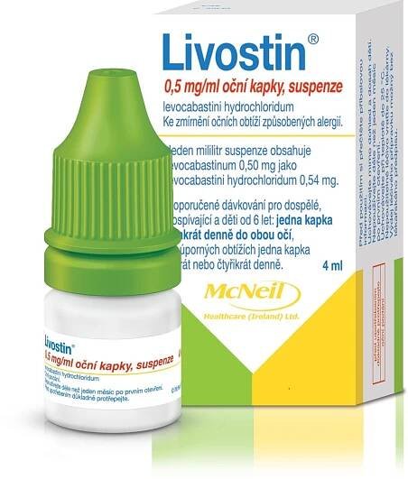 Livostin 0,5 mg/ml oční kapky, suspenze 4 ml