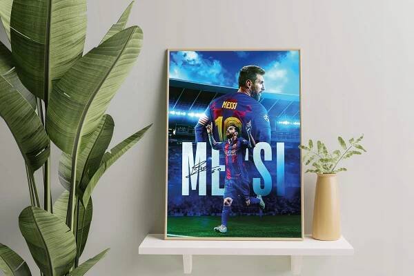 Plakát A3 Lionel Messi FC Barcelona – třetí plakát BONUS Šířka výrobku 42 cm