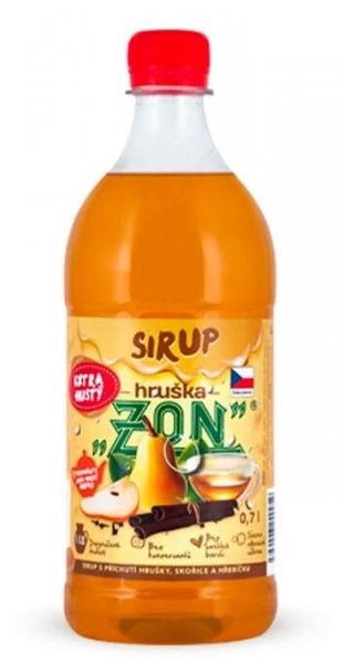 Zon sirup hruška 0.7L-plast ex.hustý - Sirupy a koncentráty | Maneo s.r.o.