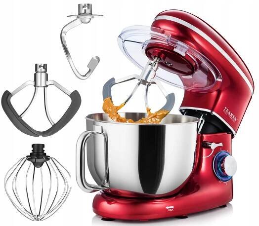 PLANETÁRNÍ KUCHYŇSKÝ ROBOT MIXÉR RedChef 3 MÍCHADLA MÍSA 6L VELKÝ VÝKON 2200W