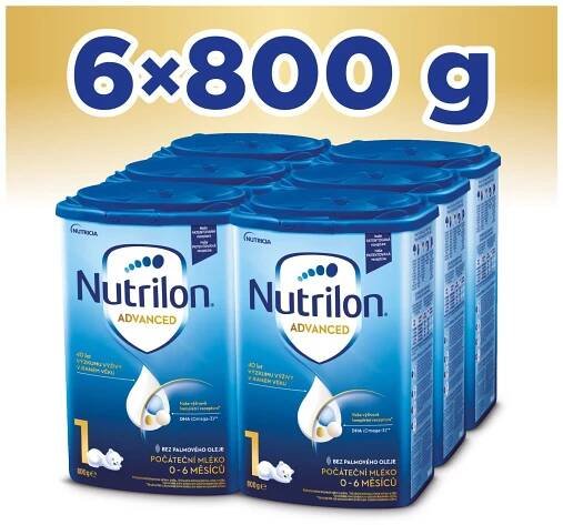 Nutrilon 1 počiatočná mliečna dojčenská výživa v prášku 6 x 800 g