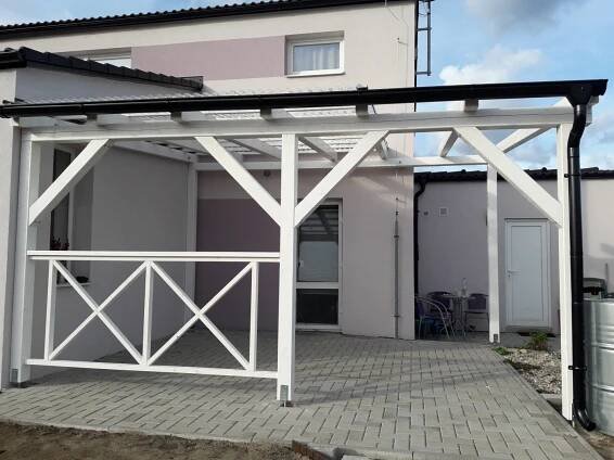 Dřevěná zahradní pergola 4x5m | pergoly-simonides.cz