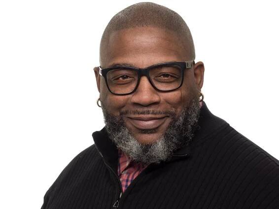 professional headshot photograph with white background by brandon jackson 
