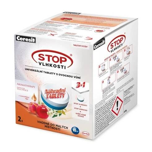 Ceresit Stop Vlhkosti PEARL náhradní tablety 3v1 2x300 g energické ovoce