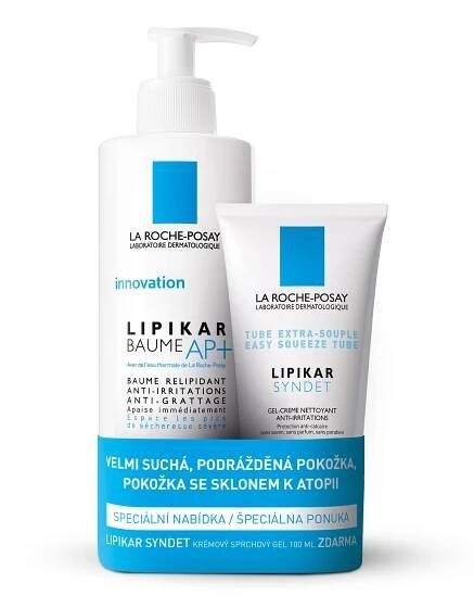 LA ROCHE-POSAY Lipikar Baume AP+ 400ml + Lipikar Syndet 100ml