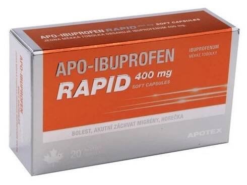 APO-IBUPROFEN RAPID 400 MG SOFT CAPSULES - 400MG CPS MOL 20 I
