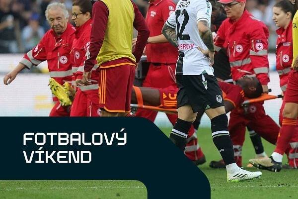 Fotbalový víkend ONLINE: Zápas AS Řím se nedohrál kvůli kolapsu Ndicky, Vaclík má první nulu