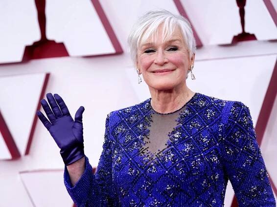 Glenn Close Is Hiding a Fun Manicure Under Her Evening Gloves at the 2021 Oscars — See Photos