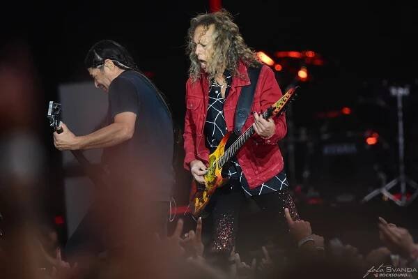 Metallica, Kirk Hammett, Robert Trujillo/foto: Honza Švanda