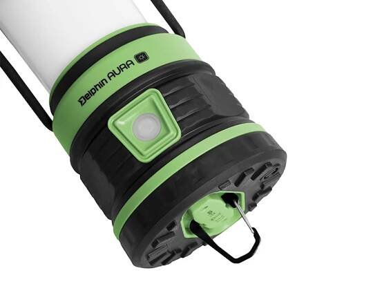 DELPHIN - Kempingová lampa Aura UC 8,5 W