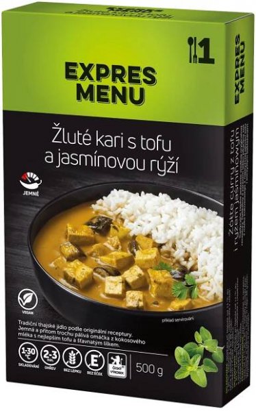 KM Žluté kari s tofu a jasminovou rýží