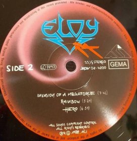 LP Eloy - Ra, 1988 EX | Aukro