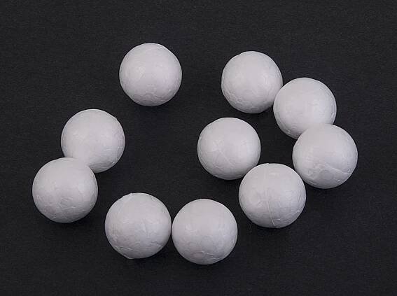 Polystyrenové kuličky třpitivé Ø2 cm /10ks | Vlnika - Pletací příze, pletení, příze na háčkování 