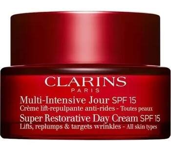 Pleťový krém Clarins - Multi-Intensive 50+ Denní krém Super Restorative pro všechny typy pleti SPF 15 Krémy na obličej 50 ml dámské