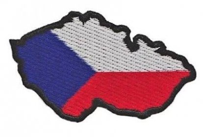 Nášivka mapa - vlajka Česká republika A-29