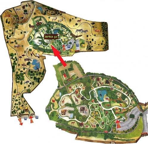 Tel Aviv zoo park map