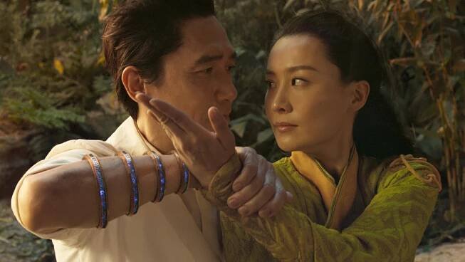 Tony Leung and Fala Chen in Shang-Chi.