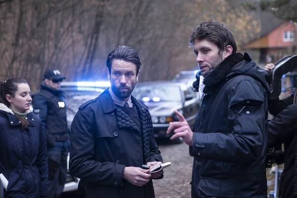 Fotka: Václav Neužil a Robert Hloz při natáčení filmu Bod obnovy