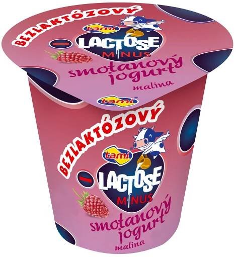 Tami Bezlaktózový smetanový jogurt malina