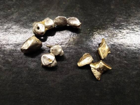 Zubní zlato - zlomkové zlato - echt gold - Starožitné šperky