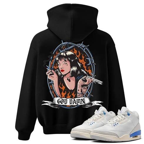 TeeVivo Jordan 3 Lucky Shorts Hoodie, God Daaamn Hoodie, Lucky Shorts 3s Hoodie, Jordan 3 Outfit