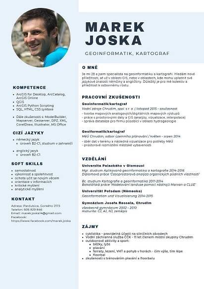 Příklad životopisu