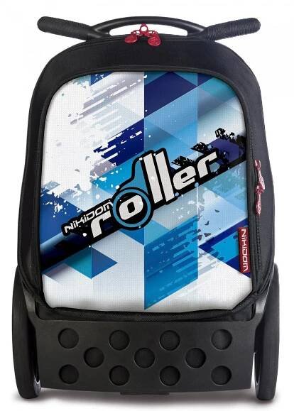 Školská a cestovná taška na kolieskach Nikidom Roller XL Cool Blue