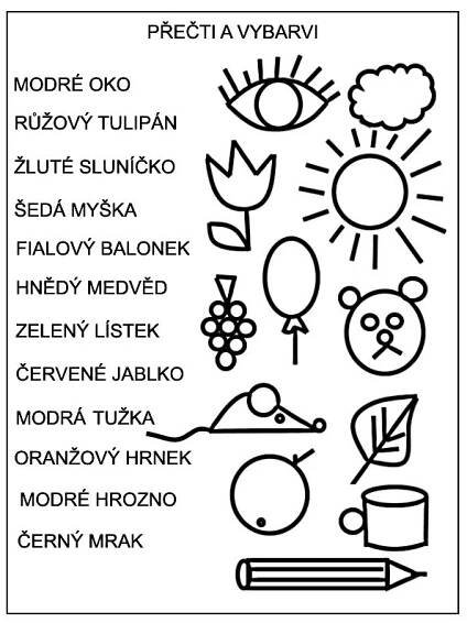 Pro Šíšu: Barvy pracovní listy | School activities, Mr printables, School