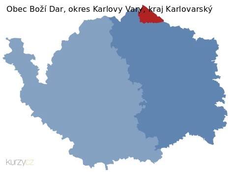 Boží Dar v kraji Karlovarský