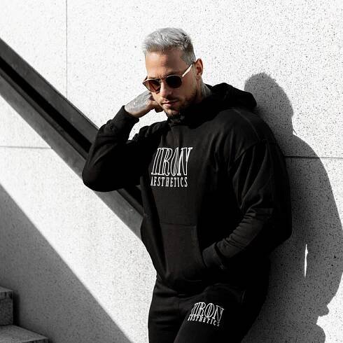 Pánská mikina Iron Aesthetics Swaggie, černá
