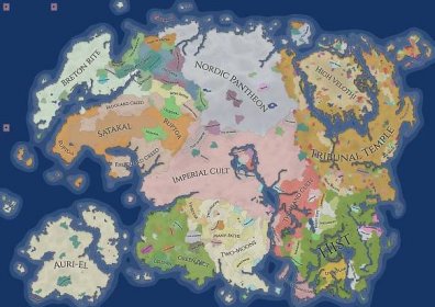 I made a map of Tamriel from The Elder Scrolls : r/FantasyMapGenerator