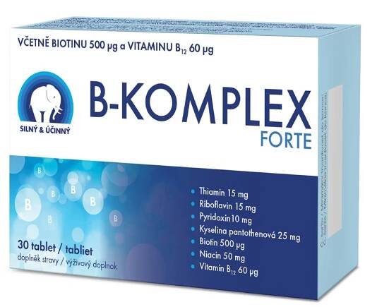 Maxivita B komplex + vitamin C 30 tablet