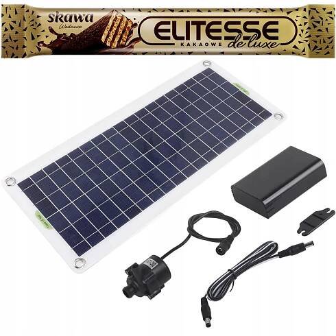 SET SOLÁRNÍ ČERPADLO PUMPA FONTÁNA 800L/H DC 12V + SOLÁRNÍ PANEL 30W