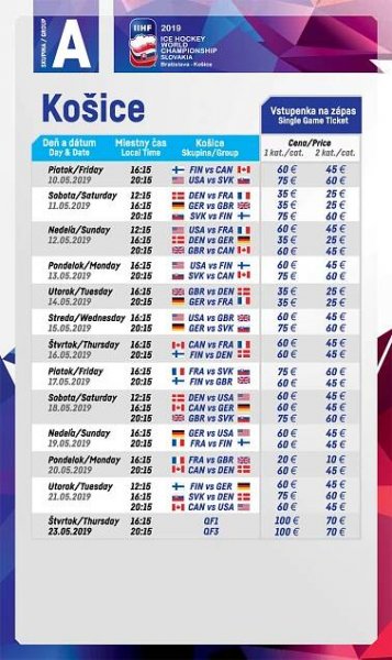 Chcete lístky na MS? Odstartoval už také prodej na jednotlivé zápasy | Hokej.cz - web českého hokeje