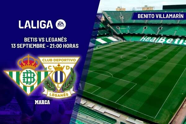 Betis - Leganés - Jornada 5 en Primera división