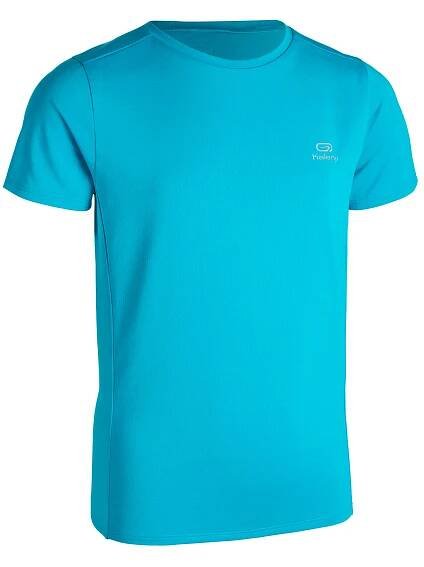 AT 100 KIDS' ATHLETICS T-SHIRT - TURQUOISE BLUE