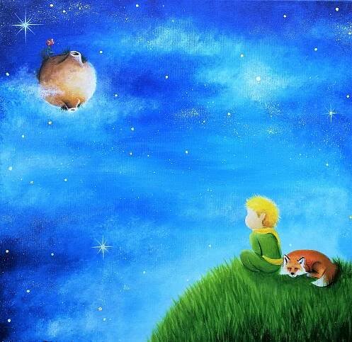 MALÝ PRINC, 50x50CM, NA OBJEDNÁVKU - TerezArt