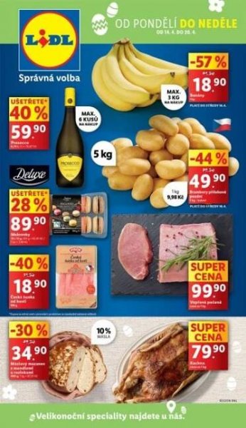 Akční leták týdne Lidl od 14. 4.