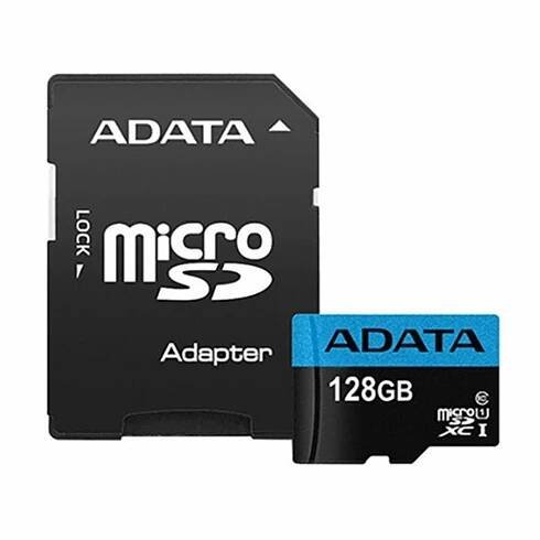 Paměťová karta ADATA 128GB microSDXC, class 10, UHS-1, s adaptérem