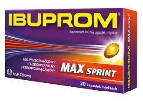 Ibuprom Max Sprint 400 mg 40 kapsułek miękkich - Be Good