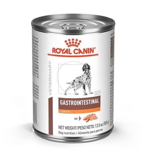 Royal Canin Veterinary Diet Gastrointestinal Low Fat Loaf Wet Dog Food ...