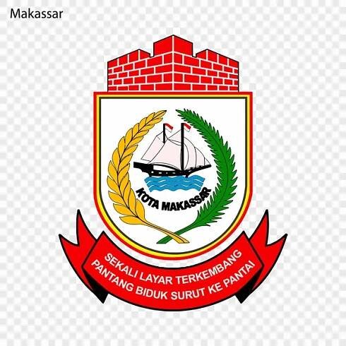 Ilustrasi — Masalah Makassar. Kota Indonesia. Ilustrasi vektor