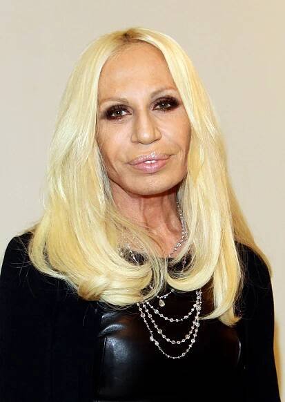 Donatella Versace attends the book launch of Franca Sozzani's book 'I Capricci Della Moda' held at Vogue Editorial Office on December 10, 2010