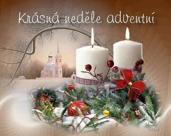 Advent Candles on Snowy Ground